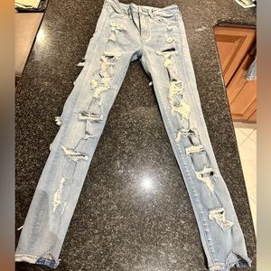 American Eagle super high waisted jeggings size 2